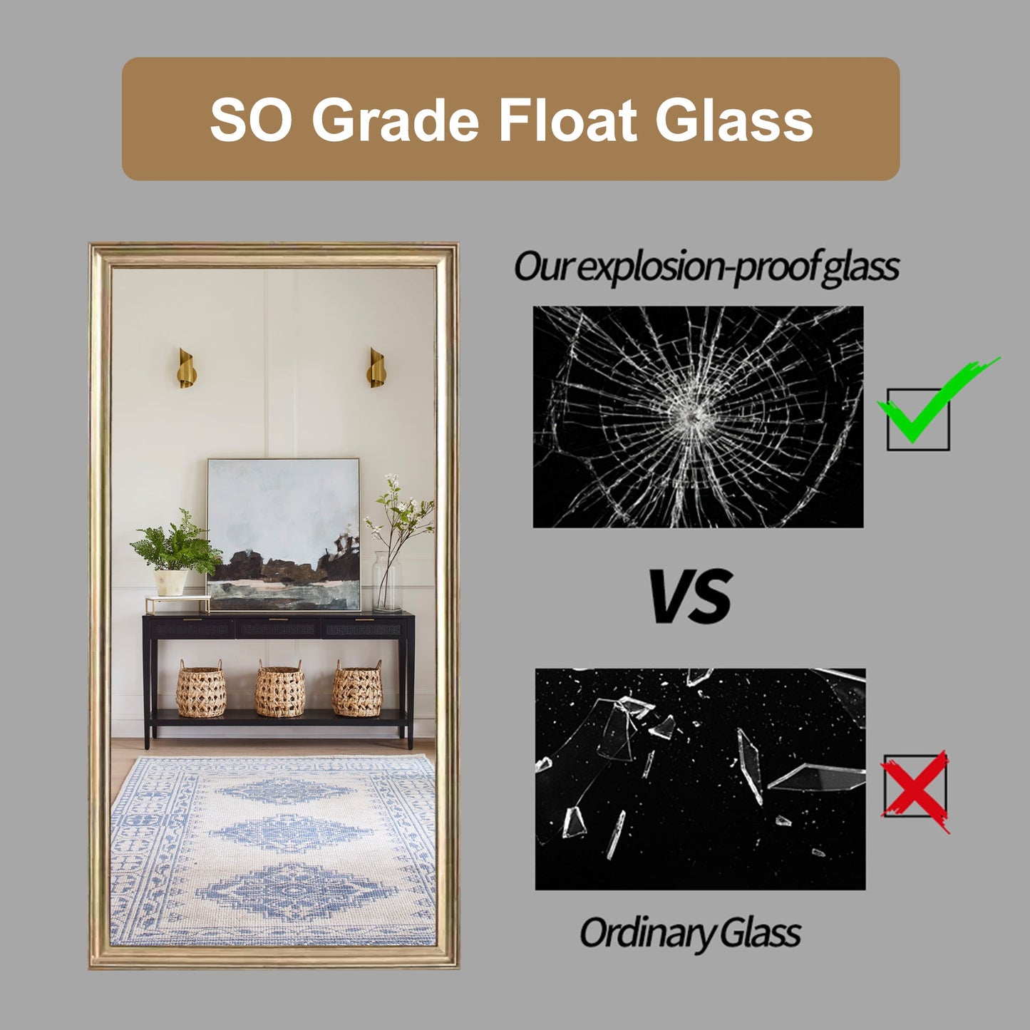 AgelessBeauty3000.com Home Accents | Premium Elegant Full Length Floor Mirror