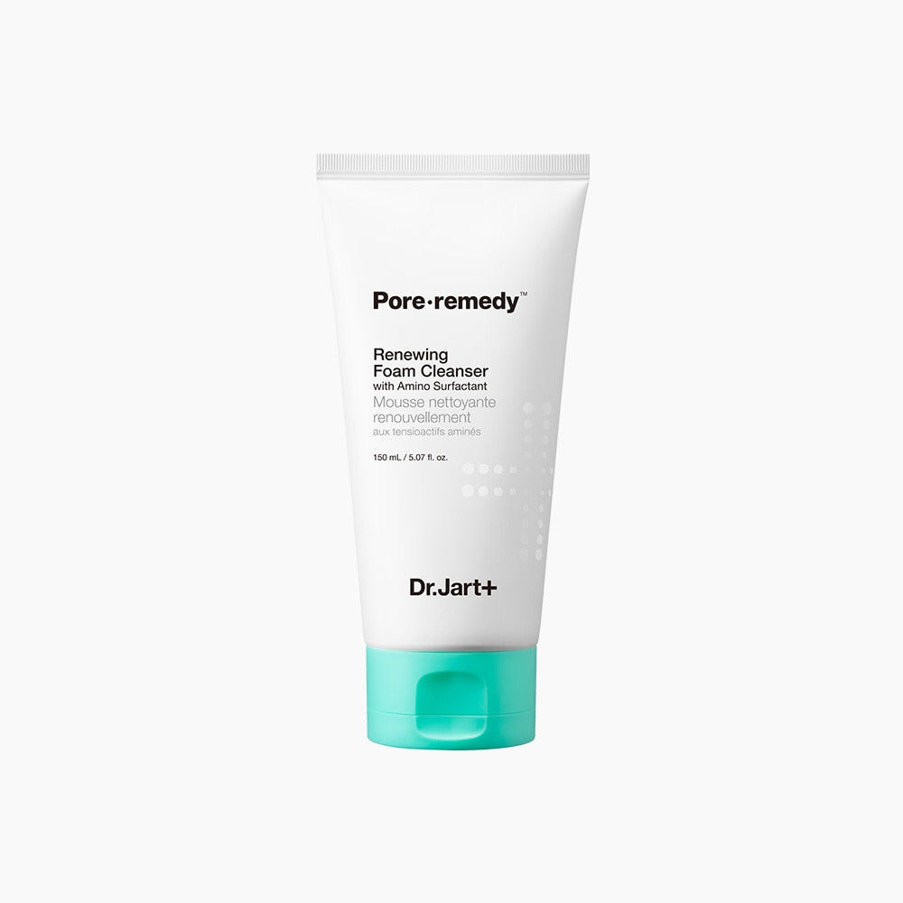 Tube of Dr.Jart+ Pore-remedy Renewing Foam Cleanser on a white background AgeöessBeauty3000.com Dr. Jart+ | Pore Remedy Renewing Foam Cleanser