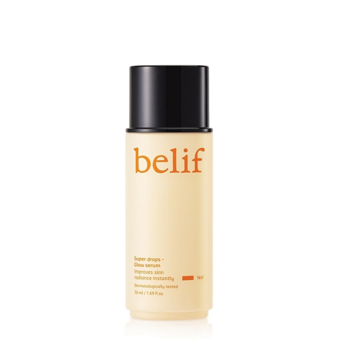 Skincare bottle with 'belif' branding on a white background AgelessBeauty3000.com belif | Super Drops Glow Serum