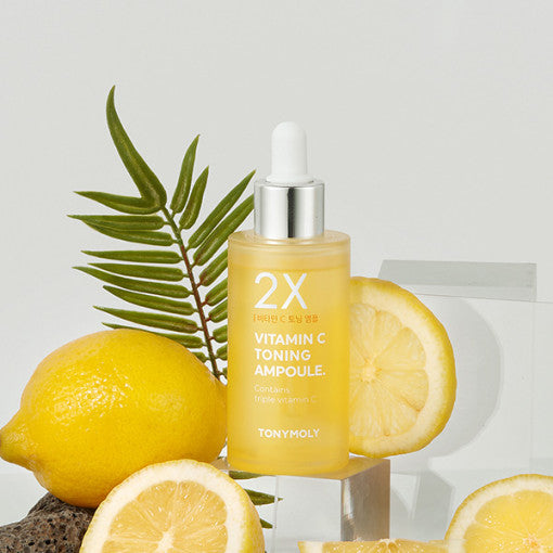 AgelessBeauty3000.com | Korean Makeup | TonyMoly| 2X Vitamin C Toning Ampoule 50ml