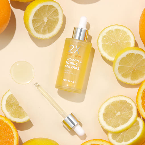 AgelessBeauty3000.com | Korean Makeup | TonyMoly| 2X Vitamin C Toning Ampoule 50ml