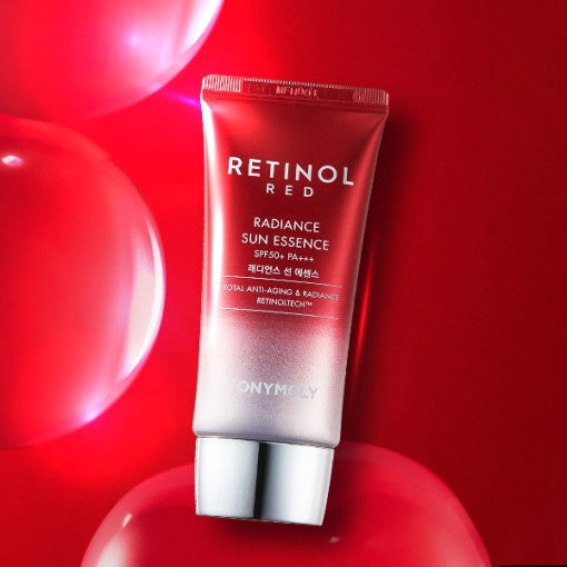 AgelessBeauty3000.com TONYMOLY | Red Retinol Radiance Sun Essence SPF50+ PA+