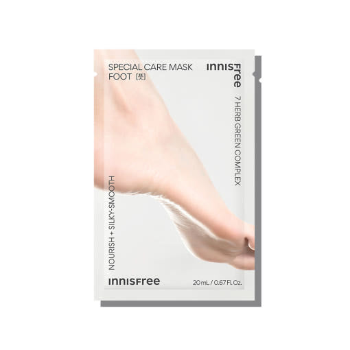 AgelessBeauty3000.com innisfree | Special Care Mask Foot Innisfree Special Care Mask for feet packaging on a white background