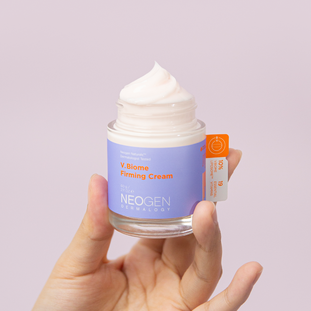 Neogen Dermalogy V Biome Firming Cream jar on a white background AgelessBeauty3000.com NEOGEN Dermalogy | V.Biome Firming Cream
