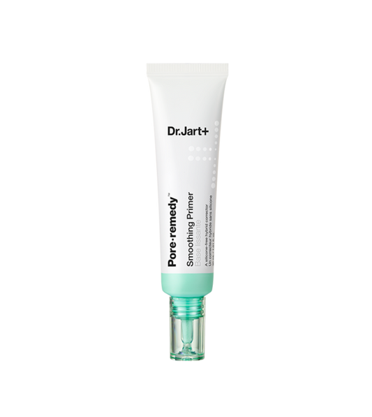 Dr. Jart+ Pore Remedy Smoothing Primer tube on a white background  AgelessBeauty3000.com  Dr. Jart+ |  Pore Remedy Soothing Primer