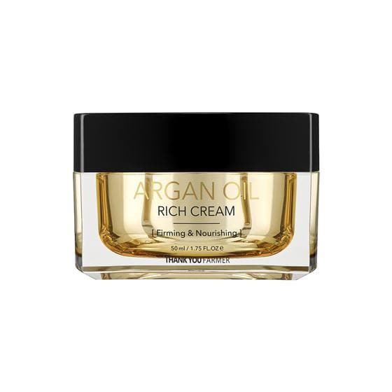 Jar of argan oil rich cream on a white background  AgelessBeauty3000.com  THANK YOU FARMER   |  Argan Oil Rich Cream