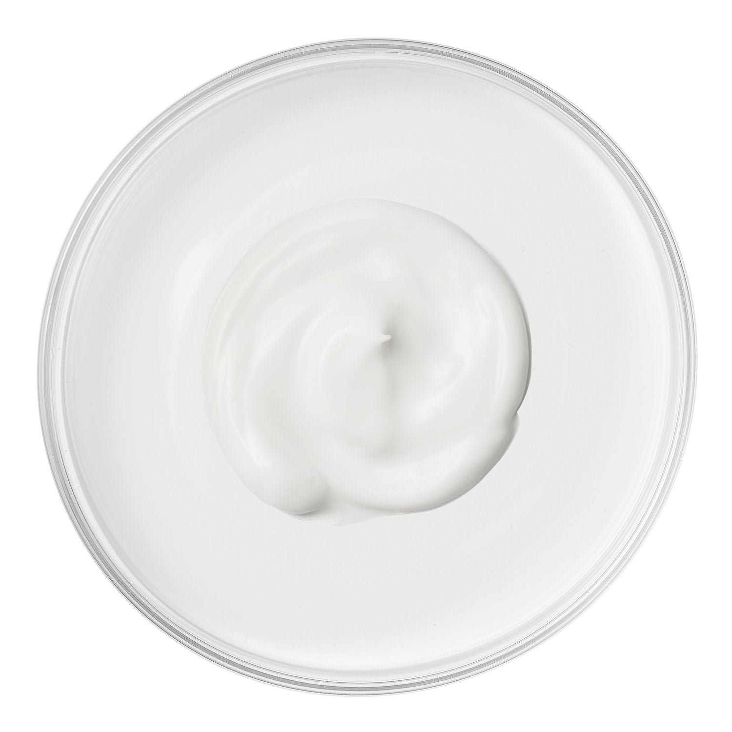 AgelessBeauty3000.com  White cream on a clear glass plate