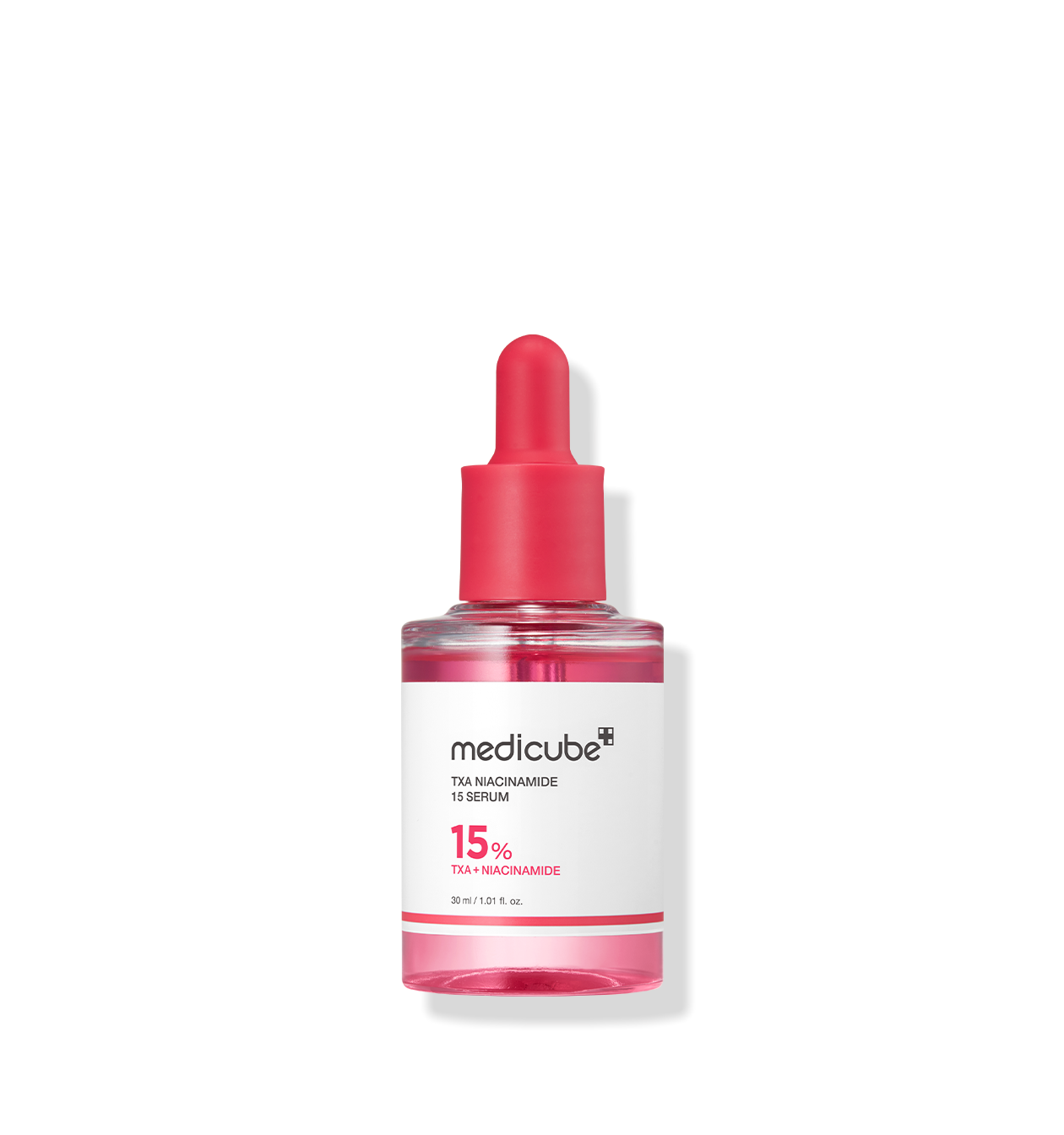 AgelessBeauty3000.com  medicube | TXA Niacinamide 15% Serum  Medicube TSL Magnesia 15% Serum bottle with dropper on a white background