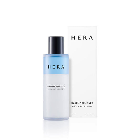 HERA makeup remover bottle on a white background  AgelessBeauty3000.com  HERA  | MAKEUP REMOVER