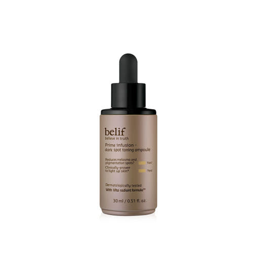 AgelessBeauty3000.com  belif |  Prime Infusion Dark Spot Toning Ampoule