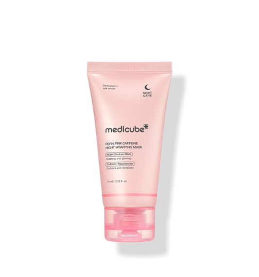 AgelessBeauty3000.com  medicube | PDRN Pink Caffeine Night Wrapping Mask