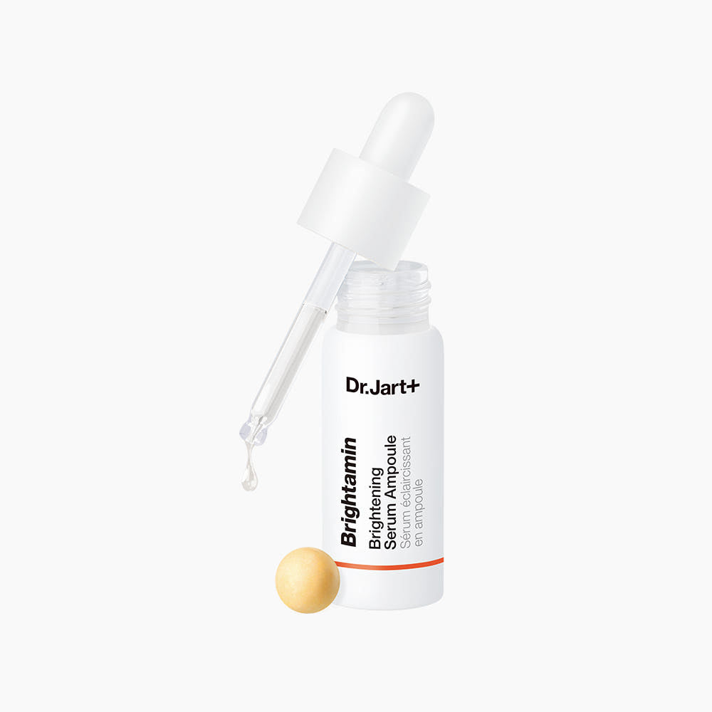 Dr. Jart+ Brightskin Brightening Serum Ampoule on a white background  AgelessBeauty3000.com  Dr. Jart+  |  Brightamin Brightening Serum Ampoule